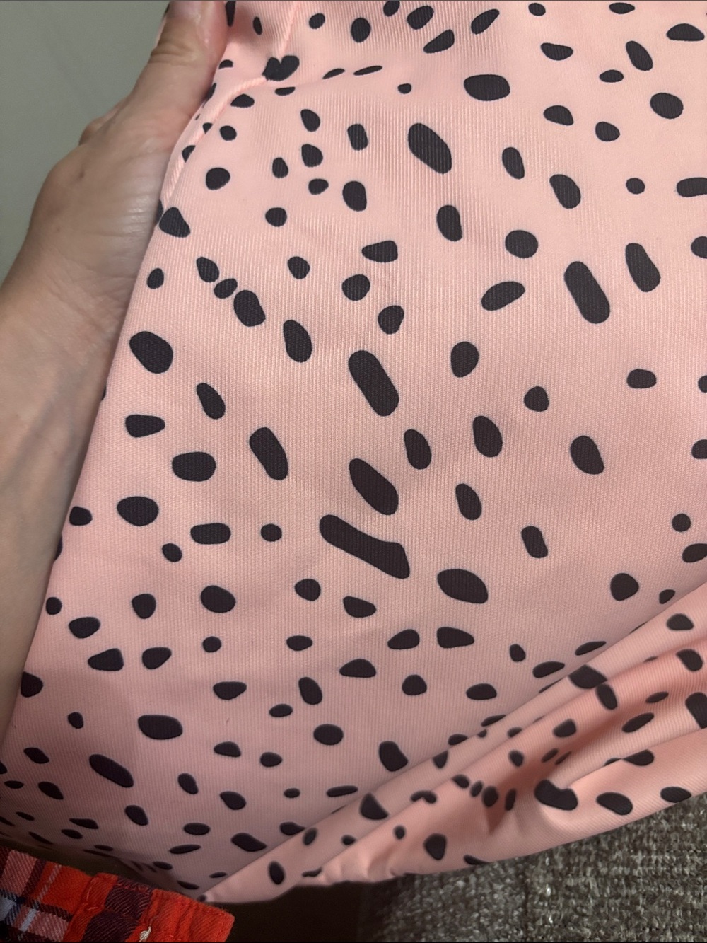 Pink and Black Spotted Tote Bag - Stylish Everyday Carry